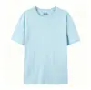180G En Stock Algodón Puro Talla Europea Cuello Redondo Manga Corta Estampado Personalizado Logo Empresa Transfronteriza Camiseta Publicitaria de Trabajo Unisex