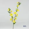 Flor de jazmín artificial de 2 ramas, flor falsa de un solo tallo para decoración de ventanas, flor de seda para arreglos de pasillo de bodas, flor decorativa para el hogar en la sala de estar