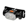 Linterna frontal LED de doble fuente de luz de alto brillo, recargable, batería de larga duración, específicamente para pesca nocturna, linterna recargable tipo C montada en la cabeza