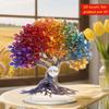 Adornos de Escritorio Navideños Acrílicos Planos 2D del Popular Árbol de la Vida Colorido de Amazon para Decoración y Regalos