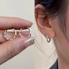 Pendientes de Aro Estilo Dulce y Fresco Chica Picante 2025 Nuevos Pendientes Redondos Simples Personalidad Accesorios de Aro de Celebridad de Internet