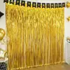 1*2m Cortina de Chuva Brilhante para Festas Transfronteiriças, Decoração de Sala de Casamento, Cortina de Chuva de Balões, Decoração de Celebração de Casamento, Franjas de Festival