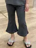 Ropa coreana de verano para niños 2024 nuevo chaleco de moda dulce y picante para niñas con espalda cruzada y descubierta pantalones acampanados ajustados vintage