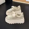 Zapatos Casuales Únicos Transpirables de Suela Gruesa que Aumentan la Altura con Diseño Hueco para Mujer, Nuevo Estilo Verano 2026, Zapatos Huecos de Malla que Aumentan la Altura para Mujeres Bajitas