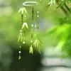 Chapeuzinho Vermelho Mesmo Estilo Diy Vento Fresco Sino Saco de Material Folha Verde Sino Vento Fresco Folha de Bambu Pingente Decoração de Suspensão para Quarto
