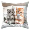 TEMU Fronha de Gato Mais Vendida para Jogar Celular Gato Fofo Quarto Casa Sofá Decoração Capa de Almofada Atacado