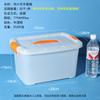 Fonte Fábrica PP Food Grade Transparente Tampa Caixa De Plástico Caixa De Armazenamento Brinquedo Organizar Mala Caixa De Armazenamento De Mesa