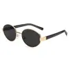 Colección de Gafas de Sol de Metal, Nuevo Estilo de Alta Gama para Mujer, Moda Personalizada Fotografía Callejera, Gafas de Sol Lisas Ojo de Gato Anti-UV para Hombre