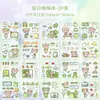 50 pegatinas creativas de dibujos animados para cuenta manual y material de papel para diario de cuenta manual de chica linda, pegatinas decorativas DIY para pegar
