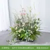 Arte Floral de Três Caracteres, Combinação de Paisagismo com Planta Verde Artificial, Decoração de Paisagem com Flores Artificiais, Vitrine de Arte Floral, Decoração de Pátio