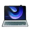 Funda Protectora con Teclado Bluetooth Adecuada para Honor Tablet X8A/V9, Estuche de Cuero con Teclado Desmontable para Honor X9Pro X9A