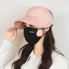 Nuevo sombrero de cola de caballo para primavera y verano, versión mejorada para cara pequeña de mujer, se puede colgar, máscara, parasol, sombrero de pescador