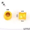 Accesorios DIY de Oro Arena de Larga Duración y Sin Decoloración, Separadores Estampados, Almohadillas Decorativas, Cuentas Separadoras, Accesorios para Pulseras, Componentes de Oro Arena