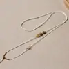 Cordón Trenzado a Mano Puro Cadena para Clavícula, Cuerda Trenzada de Jade Jadeíta Hetian, Cuerda de Collar Sencilla, Cordón Elegante para Colgante, Versátil