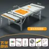 Banco de trabajo multifuncional para carpintería con mesa deslizante, sierra de mesa portátil, mesa de trabajo pequeña ajustable, banco de trabajo plegable para carpintería