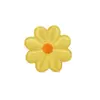 Parche de Tela de Girasol Diámetro 4CM Parche Bordado Mantel de Hotel Ropa Pantalones Bolsa Zapatos Reparación de Agujeros Accesorios de Decoración