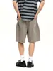 Pantalones de Trabajo Rectos de Pierna Ancha Casuales Funcionales Nanxia Tendencia Japonesa Sueltos Casuales Shorts de Color Sólido Nuevo Estilo de Verano