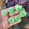 Micro-mancha quartzo rocha jade imitação jadeíte paz fivela flutuante cor jade presente fábrica atacado pingente pingente pingente 11