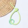Corda de Silicone Colorida Argola de Mola Fivela de Pendurar DIY Joias Pendurar Joias Boneca de Pelúcia Cordão Chaveiro Tira de Amarração
