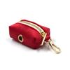 Fan ha boss nueva serie navideña bolsa para perro de terciopelo rojo dispensador de bolsas para desechos de perro venta al por mayor transfronteriza
