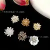 Parches florales de tela hechos a mano con perlas y pedrería de alta resistencia, accesorios para ropa, bolsos, zapatos, componentes para manualidades