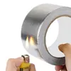 Cinta de Aluminio con Tela de Fibra de Vidrio Resistente a Altas Temperaturas y Alta Viscosidad, Cinta de Aluminio con Fibra de Vidrio Auto-Adhesiva Ignífuga para Aislamiento y Sellado de Tuberías