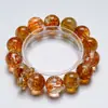 [Cristal Triturado Naranja] Pulsera de Cristal Natural Amarillo Torre de Cristal para Mujer Más Fácil de Combinar Pulsera de Regalo Al por Mayor