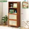 Estantería, librero, estante de almacenamiento con puertas de gabinete, gabinete de rejilla integrado, vitrina, mueble de almacenamiento de varias capas para sala de estar de pie