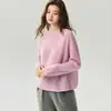 Hilo Campari ~ 25% seda de morera, 75% cachemira suéter, suéter de punto para mujer, diseño de un solo hombro, estilo relajado, suéter básico