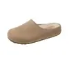 Sandalias Birkenstock de Suela Gruesa con Plataforma Interior para Aumentar Altura, Punta Abierta, Medias Zapatillas, Nuevas para Otoño/Invierno 2026, Versátiles, Forradas de Felpa, Slip-on para Mujer