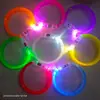 Pulsera luminosa LED de acrílico, pulsera de burbujas parpadeantes, festival de música, ayuda para actividades al aire libre, accesorios para animar, venta al por mayor