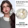 Nuevo Diseño Coreano de Nicho Hecho a Mano Encaje Plisado Encaje Banda para el Cabello Doble Capa Intestino Grande para el Cabello Accesorios para el Cabello