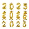 2025 Vela Digital Ano Novo Bolo Decoração Plug-in Festa de Ano Novo Sobremesa Mesa Cor Vela Assando Enfeites