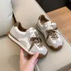Tênis Chunky Retrô Feminino com Elevação Oculta, Estilo Alemão, Novidades Outono/Inverno 2026, Tênis Casuais Esportivos para Uso Externo, Tênis Cortez Feminino