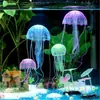 Medusas Artificiales para Acuarios/Set de Decoración de Acuario con Corales y Plantas Acuáticas/Medusas Falsas Flotantes Fluorescentes en Varios Tamaños