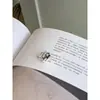 Estilo Japonés-Coreano Diseño de Nicho Estilo Simple Flor Redonda Anillo Retro Anillo de Blogger Estilo Coreano para Mujer