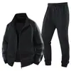 Conjunto de Algodão Puro de Tamanho Grande 2026, Conjunto Cardigan para Esportes ao Ar Livre e Lazer de Primavera e Outono, Conjunto de Três Peças de Moletom Confortável e Respirável