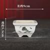 Bacia de areia roxa Zhang Zhicheng pequeno calibre quadrado pintado criativo nórdico sala de estar casa decoração de bonsai YWCH08