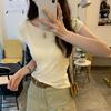 Toma Real de Top de Punto Texturizado sin Mangas de Lyocell Tencel para Mujer, Nuevo Estilo Coreano de Verano, Top de Nicho de Fábrica