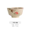 Tigela Cerâmica Retrô Cor Sob Esmalte Louça Japonesa Tigela de Arroz Doméstica Tigela de Sopa Tigela de Salada Conjunto de Tigelas Pessoais