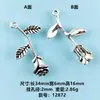 Múltiplos Estilos de Pingentes de Flores Frescas Flores Pequenas DIY Acessórios de Joias Liga de Zinco Charms para Colar Bolsa Atacado