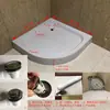 Base de Banho em Forma de Arco Simples Bandeja de Chuveiro Recipiente de Banheiro para Toilet RV Bacia Barreira de Água