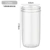 Taza Caliente Amazon Mason 24oz Taza para Té de Perlas Bebida Fría con Tapa de Bambú Gran Capacidad Ventosa para Coche