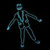 Padrão masculino adereços de performance fluorescentes fantasia el alta qualidade luz fria atmosfera legal de palco festival performance anual