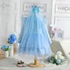 Vestido de Princesa para Niña Estilo Nuevo Primavera y Otoño Manga Larga Primavera y Otoño Tutú Estrellado para Niños Ropa Infantil Estilo Coreano