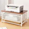 Estante de Almacenamiento para Impresora Estante de Colocación en Escritorio Soporte para Escritorio de Oficina Gabinete de Colocación Múltiples Niveles de Oficina Elevador de Altura Escritorio