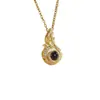 Collar Colgante Piedra de Cola Nano Microincrustada 100 Idiomas para Mujer Diseño de Nicho Gargantilla para Clavícula Ins Trendy