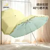 Guarda-chuva Dobrável Pequeno com Gancho Dourado, Abertura Manual, 8 Varetas, 70% OFF, para Mulheres, Proteção UV, Uso Duplo Sol e Chuva, Em Estoque