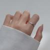 Anel de Prata S925 Nalan Feminino Simples Estilo Coreano Elegante Corrente Pequena Antiga Joia de Mão em Prata Tailandesa J8987