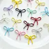 Cor Doce Liga Liga Laço Pingente Ins Feito à Mão Decorativo Colar Pulseira Brincos DIY Acessórios de Joia Material